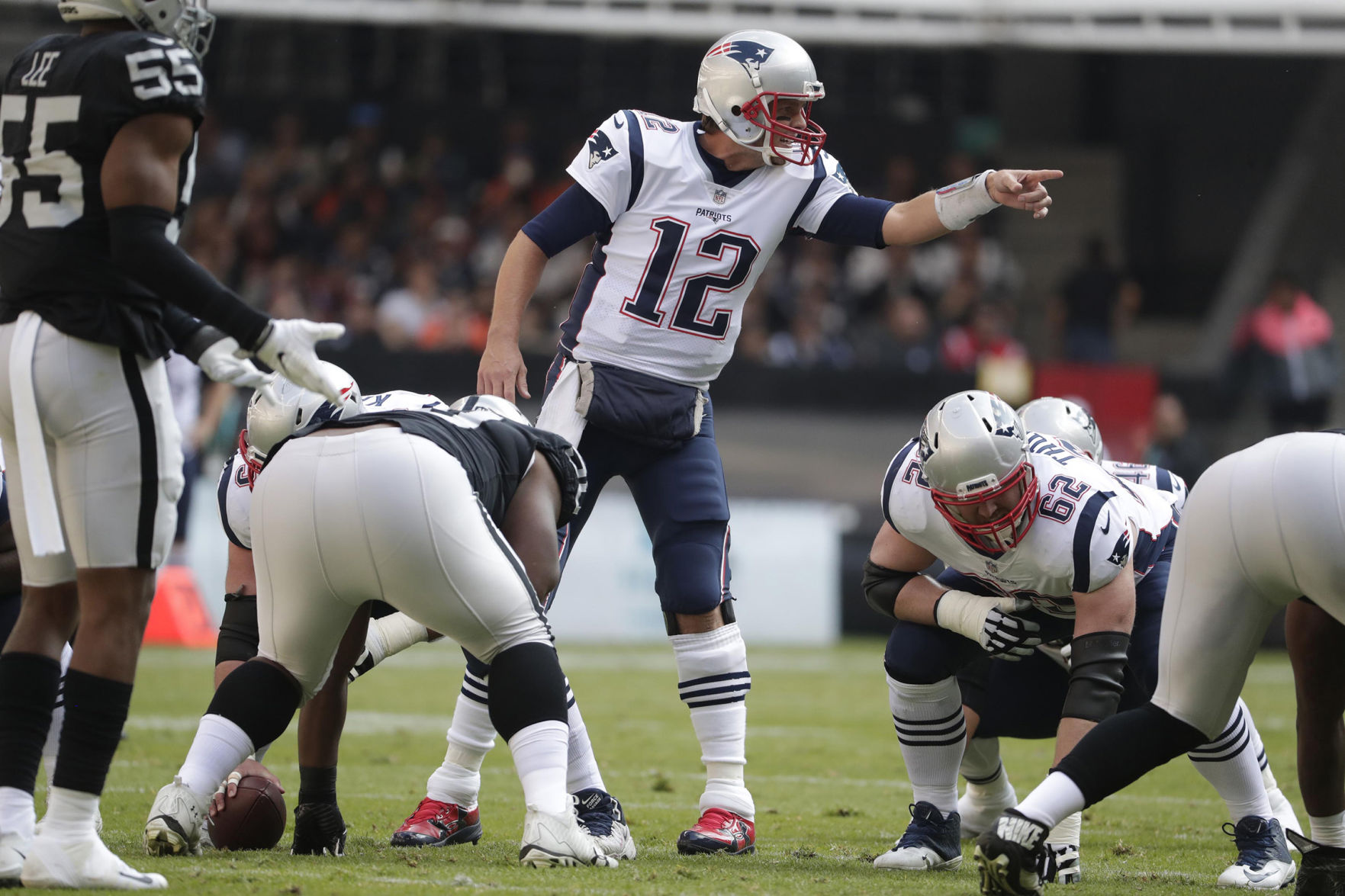 How many times will Tom Brady’s age be mentioned during broadcast?